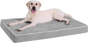 lot 4331 image: KSIIA Orthopedic Crate Bed XL 41x27, Removable Cover, EggFoam
