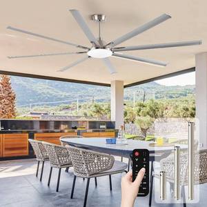 lot 4333 image: $459 Conciseer 100-Inch Ceiling Fan with Light, Remote, 3CCT DC Motor