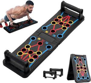 lot 4340 image: Foldable Push-Up Board for Home Gym, Adjustable & Portable