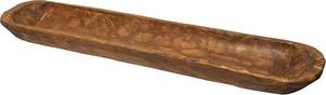 lot 4367 image: $60 MAINEVENT Decorative Wooden Bowl, 30-Inch, Hand Carved