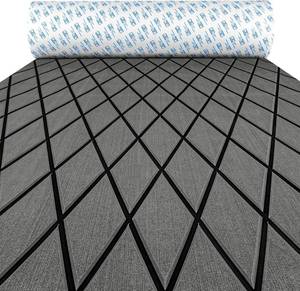 lot 4373 image: $132 OCEANBROAD Diamond-Pattern Boat Flooring Self-Adhesive EVA Foam