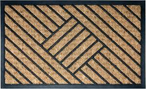lot 4415 image: NIKKYHOME Coir Welcome Doormat Non-Slip Front Door Mat 17x30