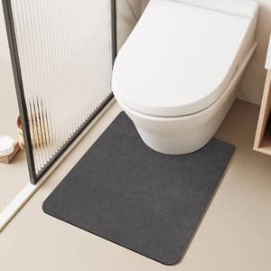 lot 4424 image: TYUU Toilet Rug U-Shaped, Washable Absorbent Quick-Dry, 20x24