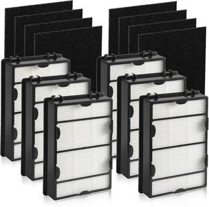 lot 4476 image: DerBlue 6Pcs HAPF600 Filter & 8Pcs Pre Filter for Holmes HAPF600