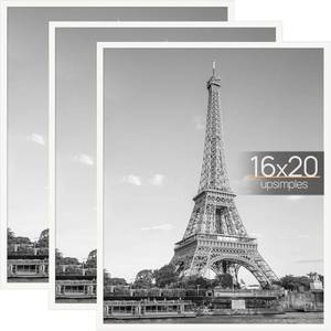 lot 4485 image: upsimples 16x21 Picture Frame White 2 Pack, Scratch-Proof