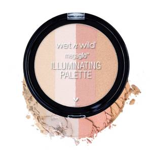 lot 56833 image: wet n wild MegaGlo Illuminating Blush Makeup Powder Palette, Catwalk Pink, Highlighter Face Make Up - Retail $5