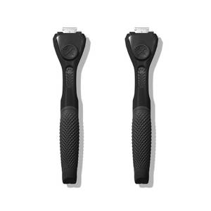lot 56837 image: Dollar Shave Club  Razor Handle (2 Pack) Black  Replacement Razor Blade Handles  Not Compatible with Other Razor Brands - Retail $14