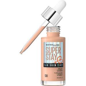 lot 56860 image: Maybelline Super Stay Up to 24HR Skin Tint, Radiant Light-to-Medium Coverage Foundation, Makeup Infused With Vitamin C, 130, 1 Count - Retail $16