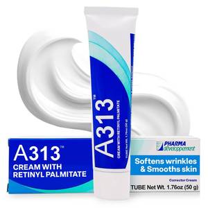 lot 56882 image: A313 Vitamin A Pomade (Ointment) 200,000 IU French Dermatological Night Treatment Rich Occlusive Formula, 50g - Retail $42