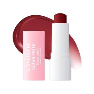 lot 56915 image: CoverGirl Clean Fresh Tinted Lip Balm, Vegan Formula, Hydrating, Natural Finish, Bliss You Berry, 1 Count - Retail $6