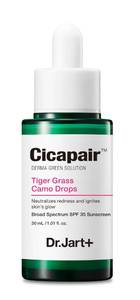 lot 56935 image: Dr.Jart Cicapair Tiger Grass Camo Drops Tinted Serum SPF 35 with Centella Asiatica  Skin Tint  Korean Skin Care Makeup Hybrid, 1.01 Fl Oz - Retail $49