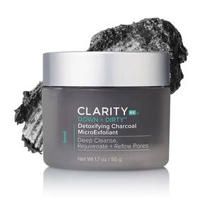lot 56944 image: ClarityRx Down  Dirty Detoxifying Charcoal Face Wash, Natural Plant-Based Exfoliating Deep Pore Cleanser for Oily Skin, Paraben Free, Cruelty Free (1.7 oz) - Retail $37
