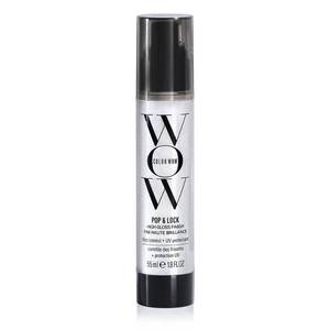 lot 56978 image: COLOR WOW Pop  Lock High Gloss Finish �� Frizz Control Serum  Prevent Color Fade, Seal Split Ends, and Add Gloss  Get Silky, Shiny Hair - Retail $24