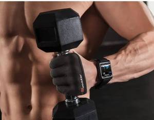 lot 56981 image: Partial Weight Lifting Gloves, 34 Finger Workout Gloves for Men Women, Full Palm Protection & Silicone Grip - Retail $18