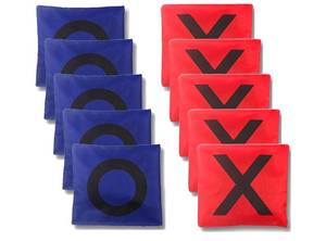 lot 56994 image: Bean Bag Toss Games for Family, Kanosan Outside Field Day Birthday Party Backyard Family Reunion Carnival Yard Lawn Easter Fall Festival Beach Fun Games 10PCS. - Retail $17