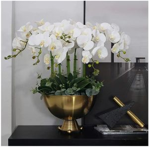 lot 57003 image: 32 Artificial Phalaenopsis Flowers 6 Pcs Artificial Orchid Flowers Stem Plants for Home D�cor (4Pcs) - Retail $12
