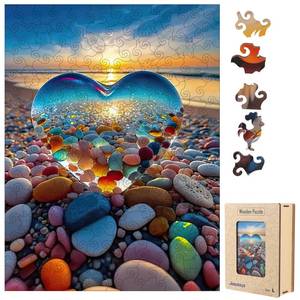 lot 57007 image: Wooden Puzzle for Adults, Wooden Jigsaw Puzzles for Adults, Unique Wood Animal Shaped Puzzles Adult with Exquisite Wooden Box (11.2 x 14.9in, 191pcs) - Retail $19