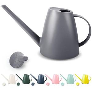 lot 57020 image: Watering Can for Indoor Plants, Small Watering Cans for House Plant Garden Flower, Long Spout Water Can for Outdoor Watering Plants 1. 8L 12 Gallon (Gray) - Retail $15
