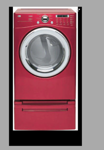 Red Front Load Clothes Dryer with Digital Display - Retail: $1,050