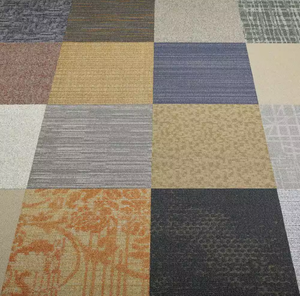 lot 31 image: Modern Patchwork Carpet Tiles Set - Retail $50