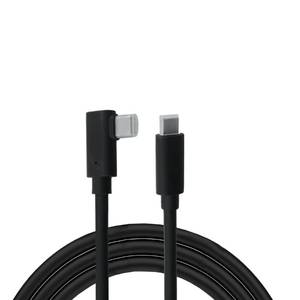 lot 29537 image: SOTHENG USB C to USB C Cable Compatible for Oculus Ques 2  Oculus Link VR Headset, Right Angle Type C High Speed Data Transfer & Fast Charging Cord, USB3.2 Gen1 5Gbps3A 16ft - Retail $9