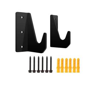 lot 29542 image: OMMUU Floor Jack Stand Rack Wall Mount Organizer, Car Hydraulic Trolley Jack Stands Holder Wall Storage Rack Mount Brackets Jack Stands Tower Trailer Accessories Tool, QC-QJD-02 - Retail $21