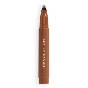 lot 29550 image: Revolution Beauty London Instant Brow Hair Pen, Precision Applicator for Hair-Like Strokes, Long-Lasting Eyebrow Pen, Warm Brown, Vegan & Cruelty-Free, 0.06 fl oz - Retail $10