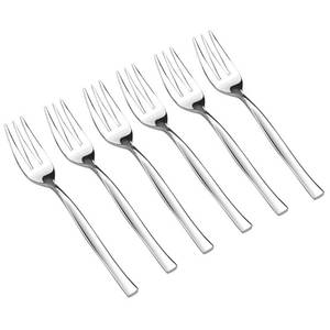 lot 31466 image: Idomy Stainless Steel 3-Tine Tasting Forks for Appetizers, 12-Piece - Retail $16