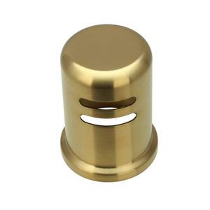 lot 31485 image: Akicon Brushed Gold Brass Finish Kitchen Dishwasher Air Gap Cap, Air Gap Cover for Replacement - Retail $20