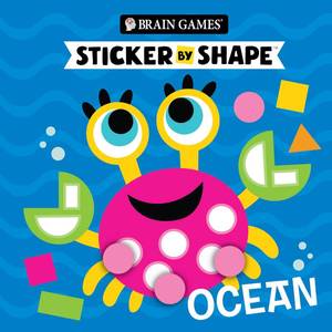 lot 32413 image: Brain Games - Sticker by Shape Ocean (For Kids Ages 3-6) - Retail $10