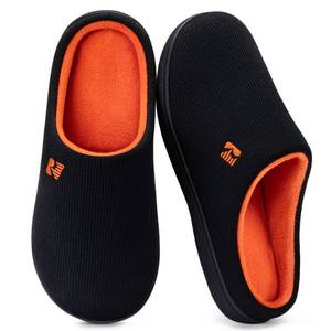 lot 32431 image: RockDove Mens Original Two-Tone Memory Foam Slipper,Size 9-10 US Men, Oriole - Retail $24