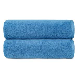 lot 49095 image: Amazon Basics 2-Piece Quick-Dry Oversize Bath Towel, 100% Cotton, 54 x 30, Lake Blue - Retail $16