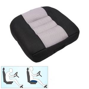 lot 49109 image: Srutirbo Car Booster Seat Cushion Raise The Height for Short People Driving Hip (Tailbone) and Lower Cack Fatigue Relief Suitable for Trucks, Cars, SUVs, Office Chairs, Wheelchairs (Black and Gray) - Retail $25