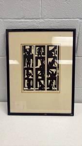 lot 30105 image: Contact Sheet Limited Edition Serigraph by June Hildebrand - Retail $150