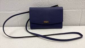 lot 60770 image: Kate Spade Navy Blue Saffiano Leather Crossbody Bag with Wallet - Retail $45
