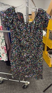 lot 60777 image: Gianni Bini Multicolor Sequin Cocktail Dress Size 10 - Retail $25