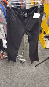 lot 60801 image: Calvin Klein Jeans Black Distressed Denim Pants Size 12 - Retail $25