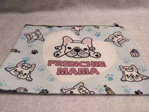 lot 2725 image: Frenchie Mama French Bulldog Zippered Pouch