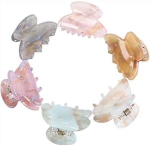 lot 2738 image: Colorful Acrylic Hair Clips Set