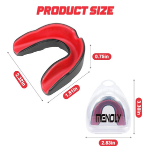 lot 2742 image: Youth Sports Mouth Guards Set with Storage Cases - 2ct