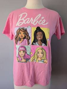lot 2749 image: Barbie Pink Character T-Shirt Size XL