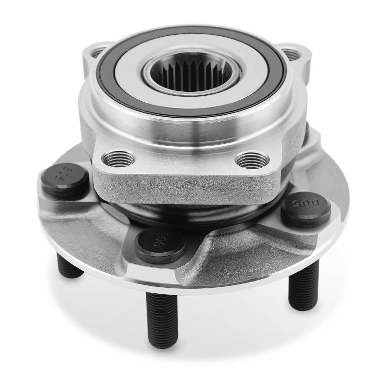 lot 45501 image: 513220 Front Wheel Hub and Bearing Assembly Fit for 2005-2014 Subaru Outback 5-Lug wABS, 2005 2006 2007 2008 2009 2010 2011 2012 2013 2014 Subaru Legacy Front Wheel Bearing - Retail $43