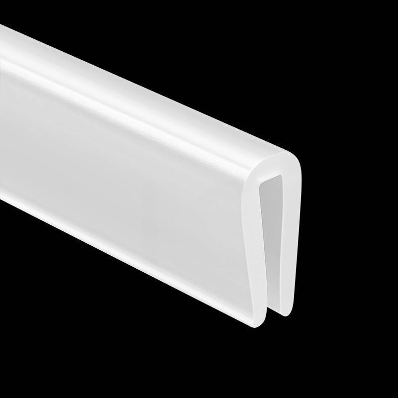 lot 26879 image: Rubber Edge Trim, U Channel Edge Protector Flexible Proof Edges Trims for Sharp Edges Clear 116 Slot, Fit for 0-332 Guard Protectors for Sheet Metal, Car Doors, Hatches, Table Corners 13Ft - Retail $10