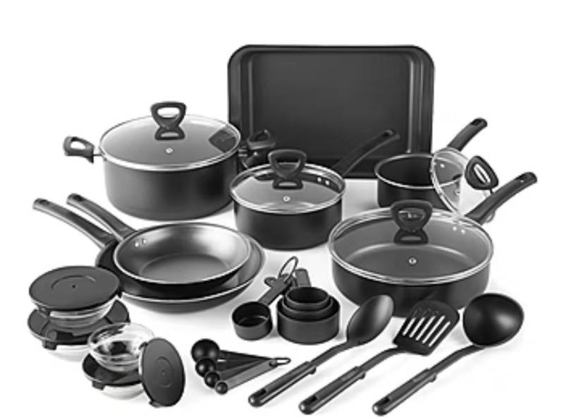lot 26896 image: Cooks 30-pc Aluminum Non-Stick Cookware Set - Retail $180