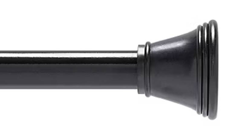 lot 26913 image: Twist & Fit No Tools Gloria 42-72 IN Adjustable Tension Shower Curtain Rod - Retail $50