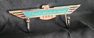 lot 105 image: Ford Thunderbird Chrome Hood Ornament Emblem Key Hook - 20 in Long
