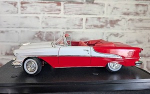 lot 205 image: 1955 Oldsmobile Super 88 Convertible Die Cast Model Car in Display Case