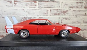 1969 Dodge Charger Daytona Die-Cast Model Car in Display Case