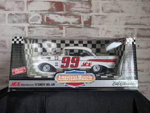 lot 505 image: Ertl American Muscle 1957 Chevy Bel Air ACE Hardware Die Cast Car