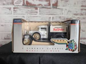 lot 653 image: Liberty Classics Ford Model A Pickup Truck Die-Cast Metal Bank